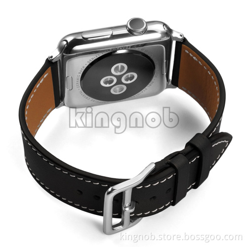 France Calf Leather Strap Bracelet Leather Watch Band For Apple Watch Strap